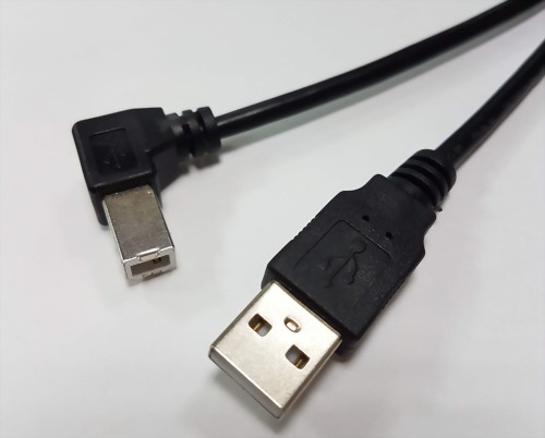USB A Male-Right Angle USB B Male