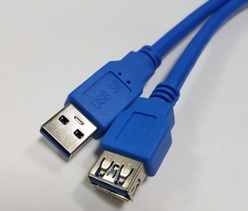 USB A Male - USB A Female, V3.0, Blue