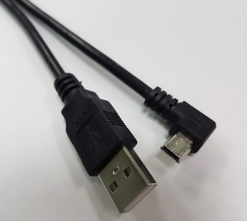 USB A Male - Mini USB B 5P Male Right Angle
