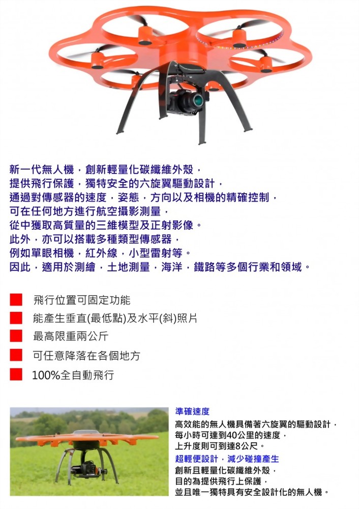 Aibotix X6 專業空拍機｜UAV無人航拍系統