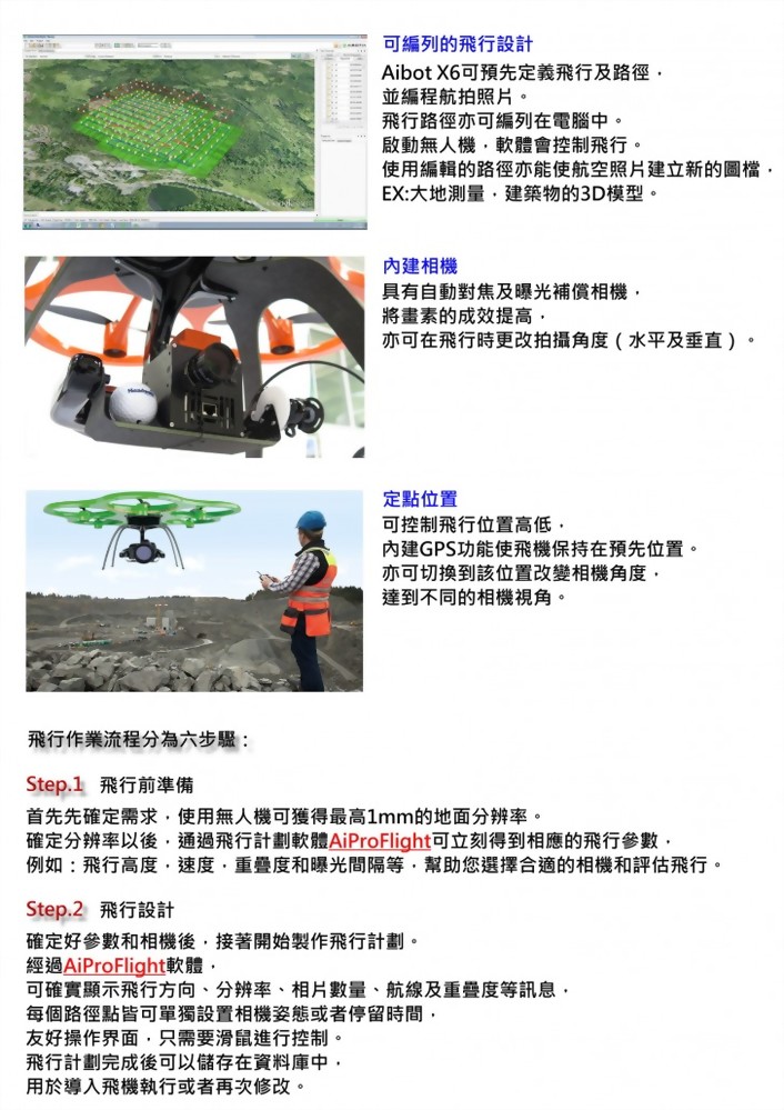 Aibotix X6 專業空拍機｜UAV無人航拍系統