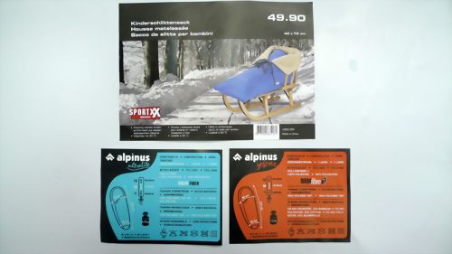 Polyester printing label