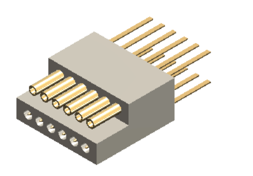 A79624 12POS Nano 母插座 公引腳 連接器排針座