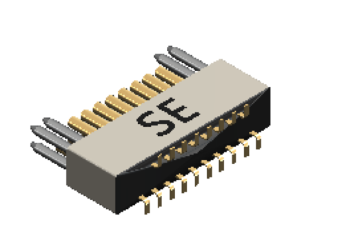 B79018 18位置 Nano 插孔 母座 連接器排針座