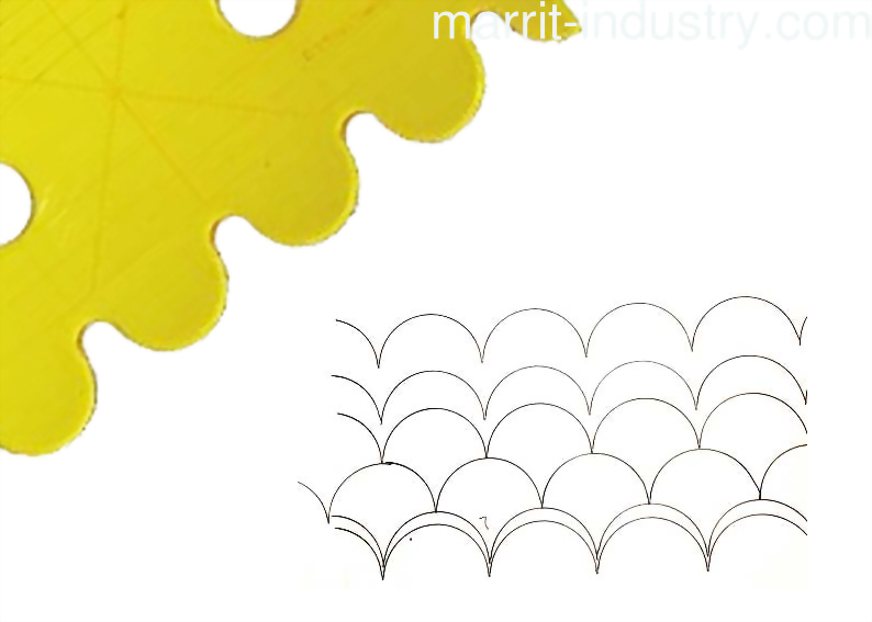 Curve & Scallop Quilting Template Ruler
