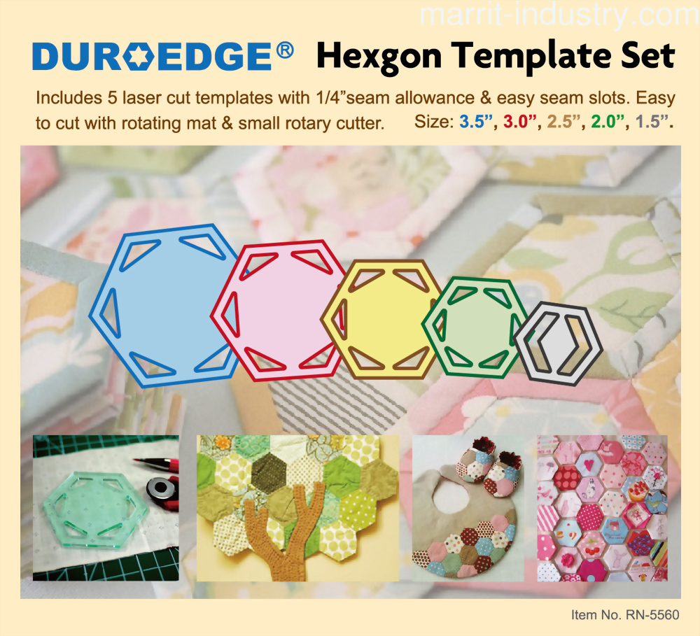 Hexgon Template Set, #MA-RN5560