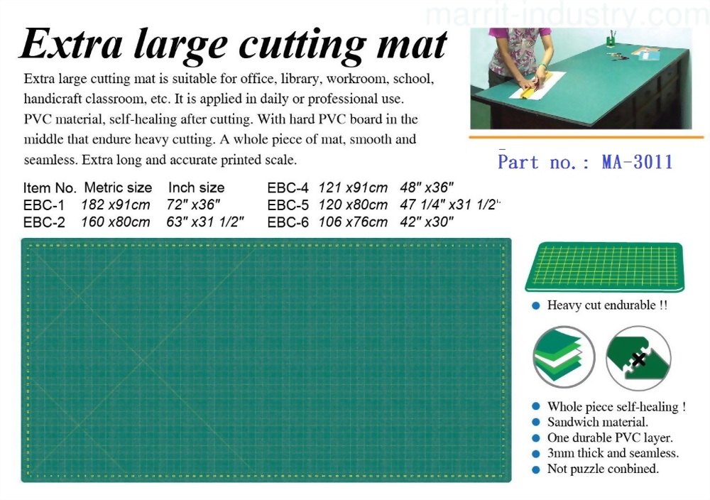 Extra large Cutting Mat #MA-3011- EBC-1, EBC-2, EBC-4, EBC-5, EBC-6