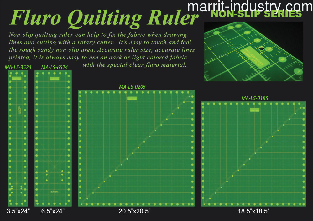 Clearview Fluro Quilting Ruler