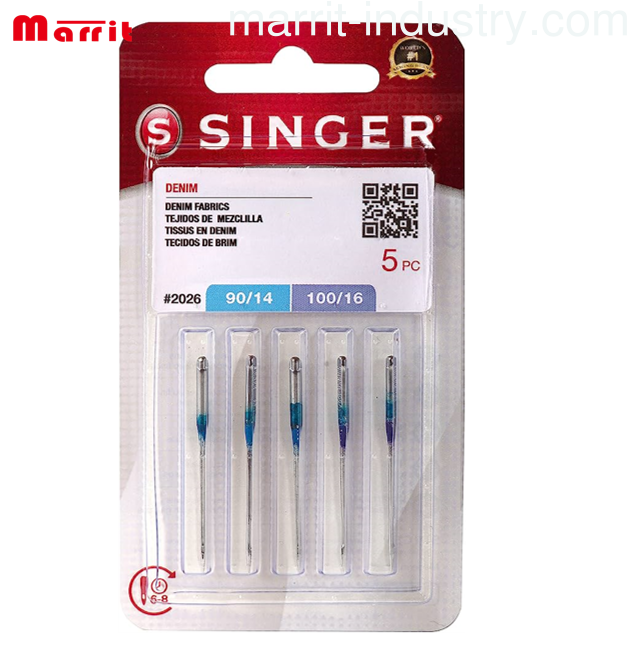 SINGER JEANS SEWING MACHINE NEEDLES 2026 90/14 100/16