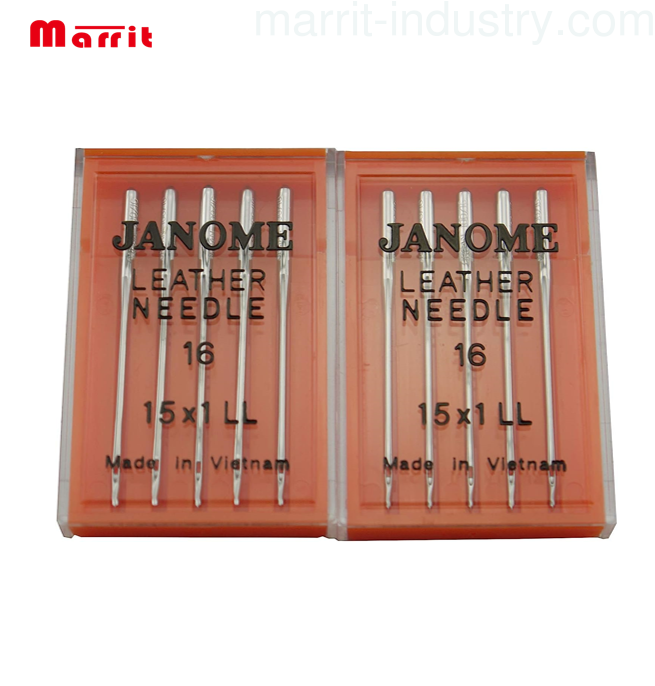 990616000A 10 Pcs LEATHER NEEDLE NEEDLE NO.16 15x1 LL FOR JANOME BRAND