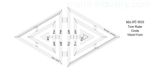 Twin Triangle Ruler