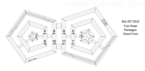 Twin Pentagon Ruler
