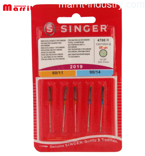 Singer 2032 Sewing Machine Needles Mixed 5 Pack for Leather