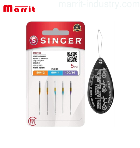 Singer Ballpoint Yellow Band Type 2045 90/14 Sewing Machine Needles