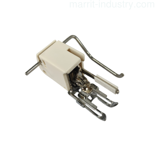 #214872014 Open Toe Even Feed Walking Foot 7mm Low Shank Steel with Quilting Guide for Sewing Machine