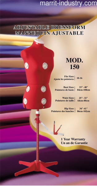 Adjustable Dress Form, #MOD.150,MOD.151(R)