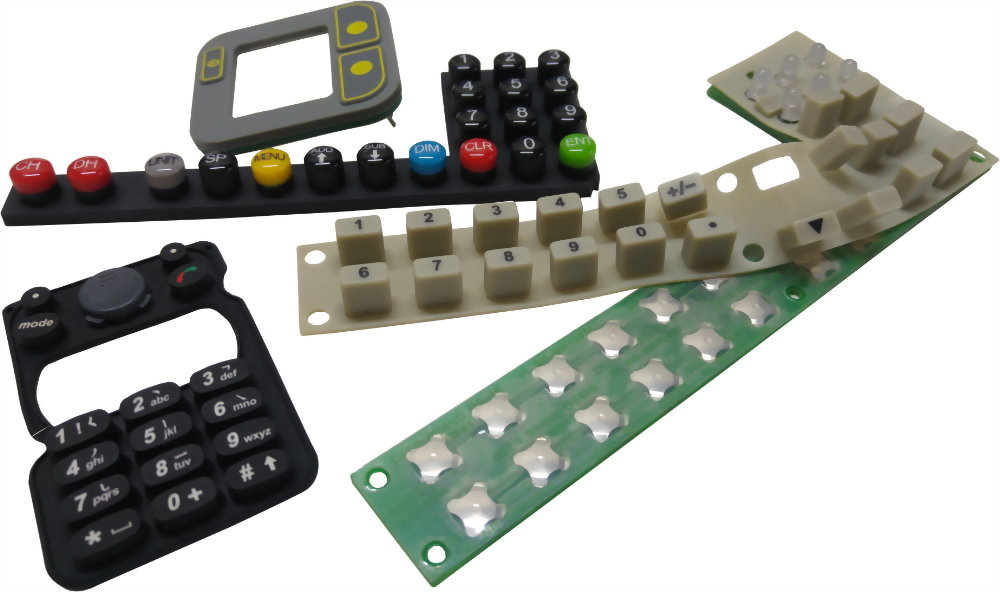 Silicon Rubber Keypad and PCB