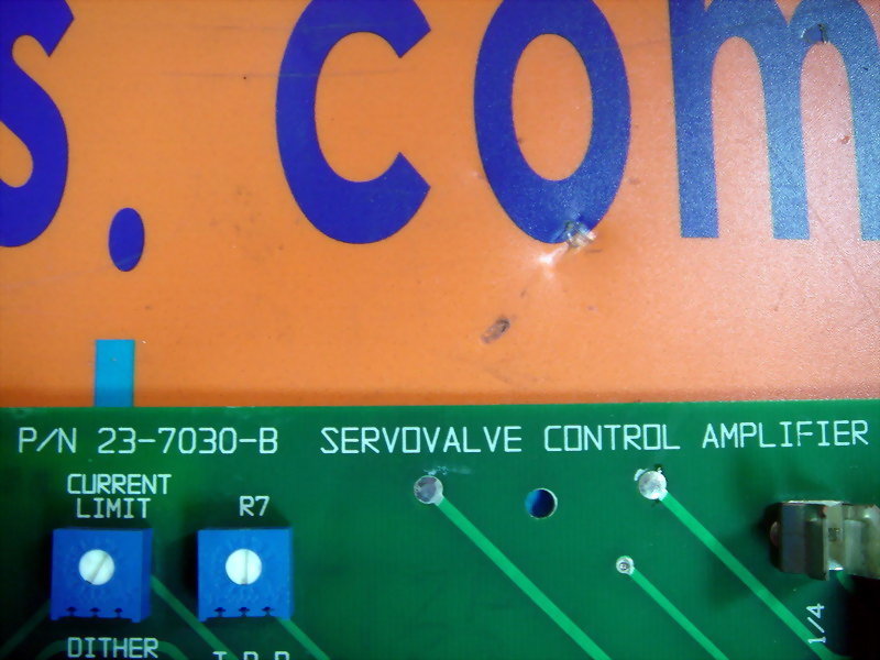 DYNAMIC VALVES INC. PN 237030B SERVOVALVE CONTROL AMPLIFIER