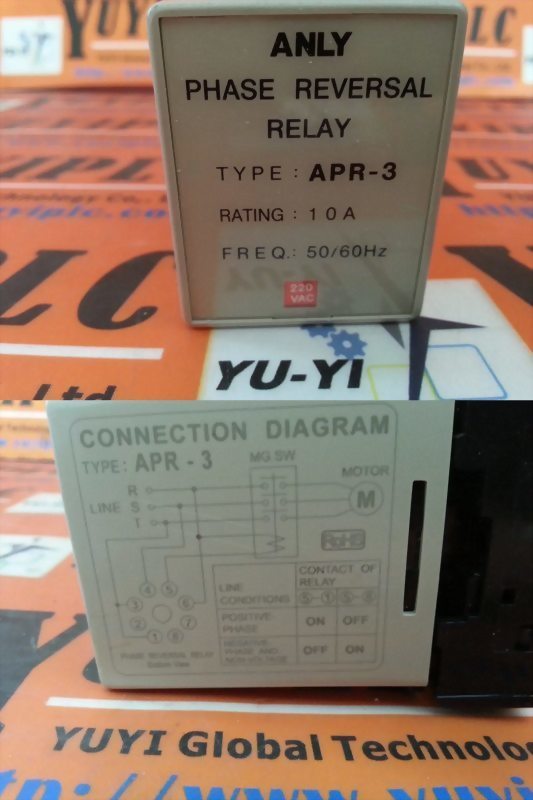 ANLY APR3 PHASE REVERSAL RELAY