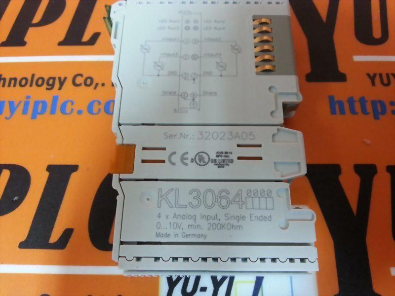 BECKHOFF KL3064 4 X ANALOG INPUT MODULE
