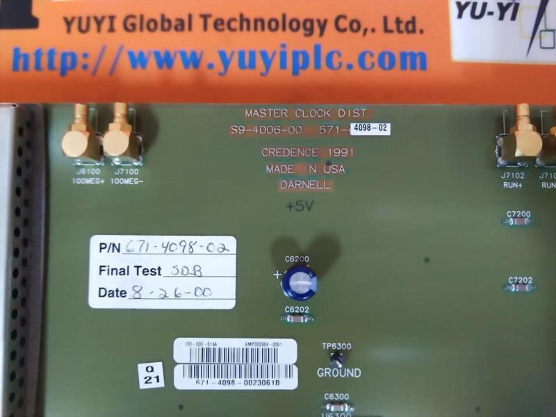 CREDENCE 671409802 MASTER CLOCK DISTRIBUTION CARD