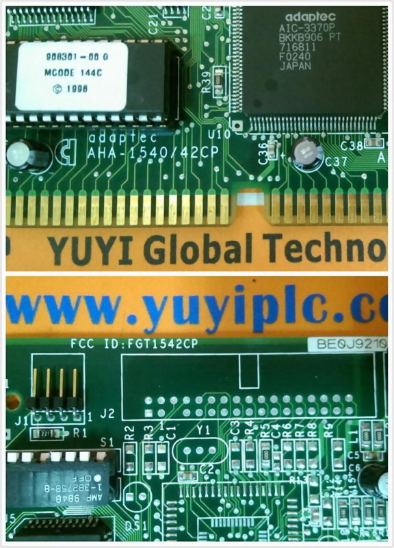 ADAPTEC AHA154042CP 59870601 ISA SCSI INTERFACE CARD