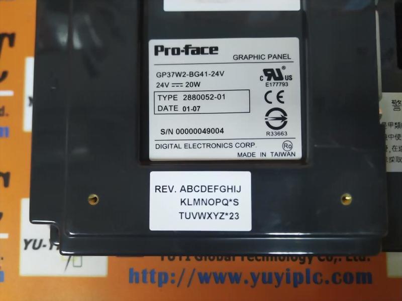 PRO-FACE GP37W2-BG41-24V 2880052-01 GRAPHIC PANEL