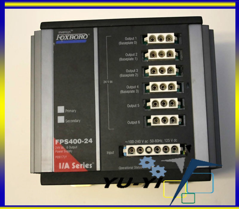 FOXBORO P0917LY POWER SUPPLY FPS400-24 REV 0D
