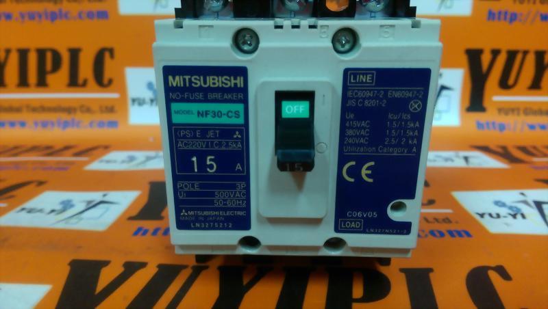 MITSUBISHI NF30-CS 15A NO-FUSE BREAKER