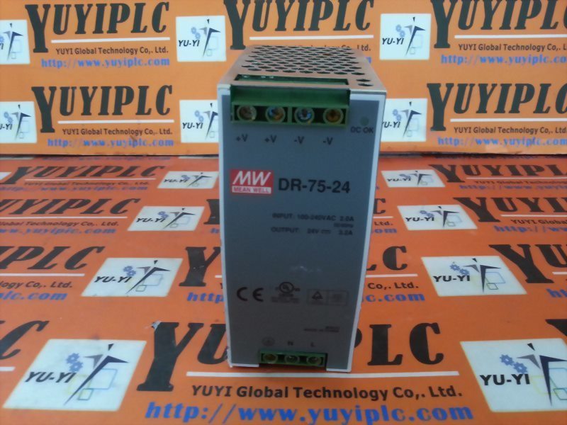 MEAN WELL DR-75-24 DIN RAIL POWER SUPPLY