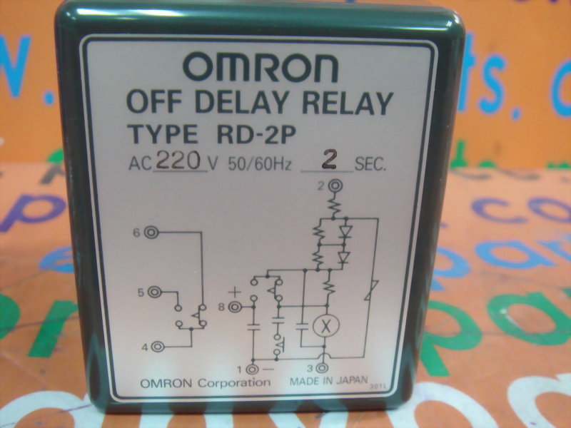 OMRON TIME DELAY RELAY RD2P TIME 2S 220V