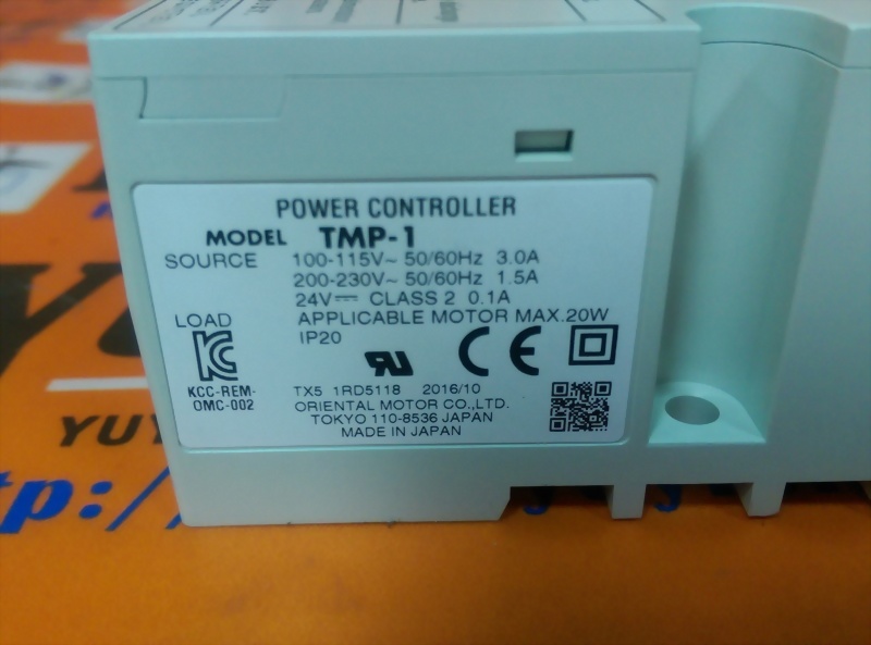 ORIENTAL MOTOR TMP1 POWER CONTROLLER