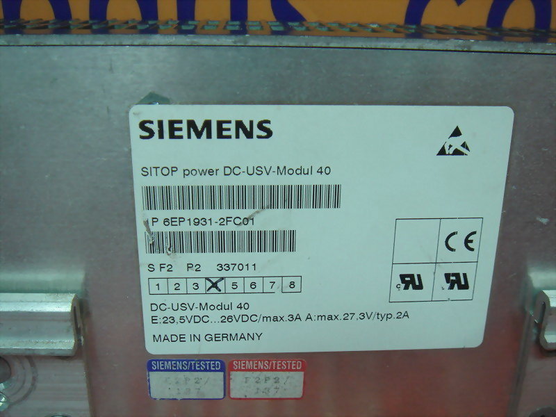 Siemens Sitop Power Dc Usv Modul Ep Fc