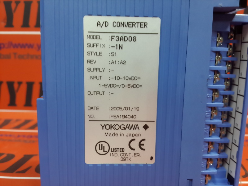 YOKOGAWA，F3AD08-1N，A/D，CONVERTER