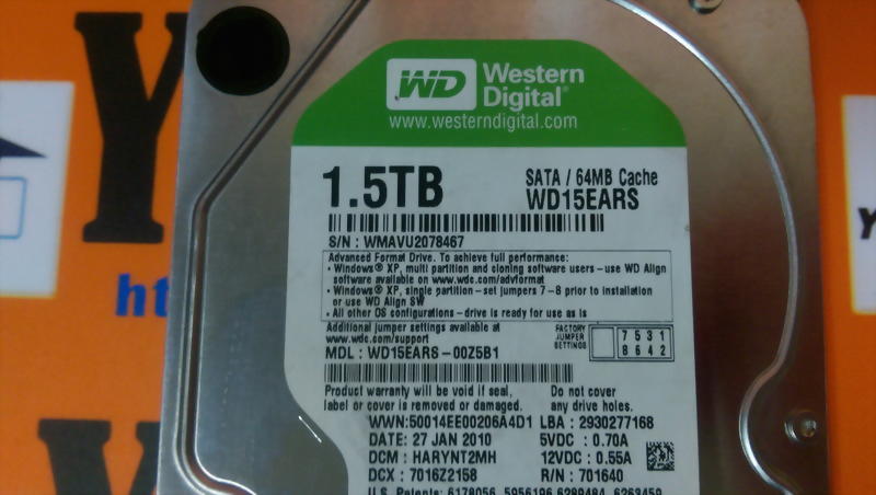 Carte Contrôleur WD PCB - Référence 2060-701640-002 Pour Disque Dur Western Digital WD15EARS-00Z5B1