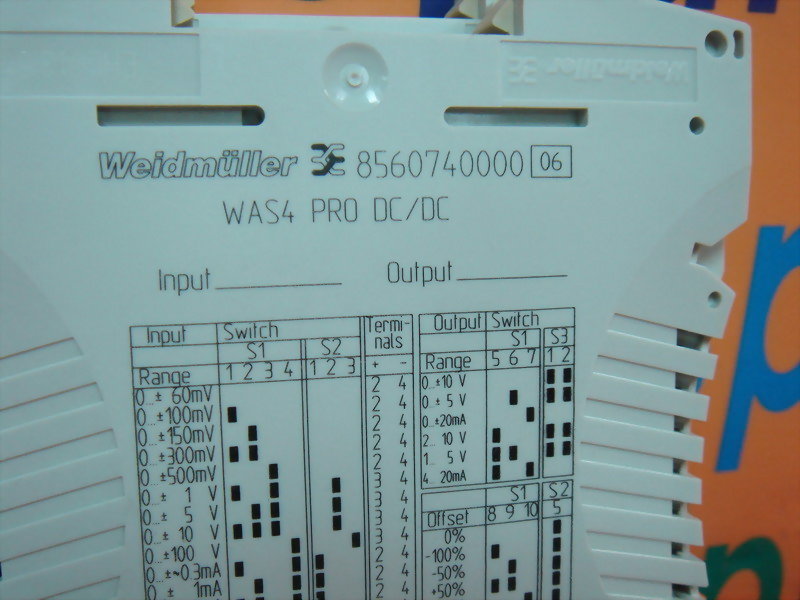 Weidmuller 8560740000 WAS4 PRO DC/DC Analog Signal Isolator at Rs 999 | Signal Isolation in