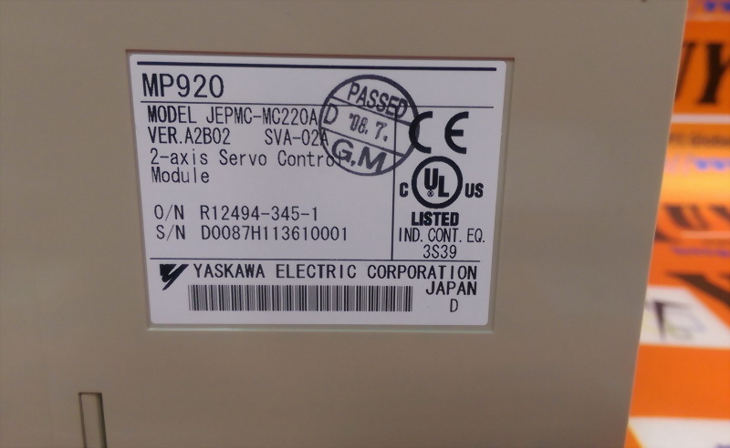 Modulo Servocomando 2 Assi YASKAWA MP920 SVA-02 JEPMC-MC220A – Usato - Foto 2