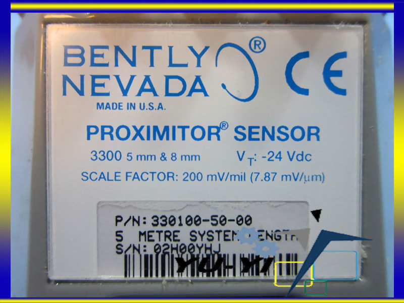 S519」Bently Nevada Model：330100 Proximitor Sensor 5mm&8mm VT