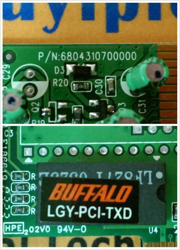 BUFFALO LGY-PCI-TXD PCI BOARD P/N: 6804310700000