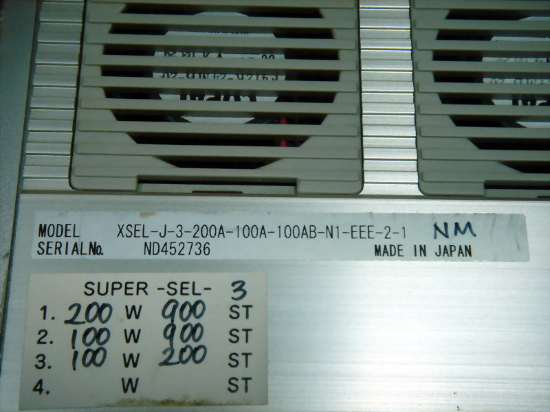 IAI X-SEL CONTROLLER XSEL-J-3-200A-100A-100AB-N1-EEE-2-1 IAI X-SEL CONTROLLER XSEL-J-3-200A-100A-100AB-N1-EEE-2-1