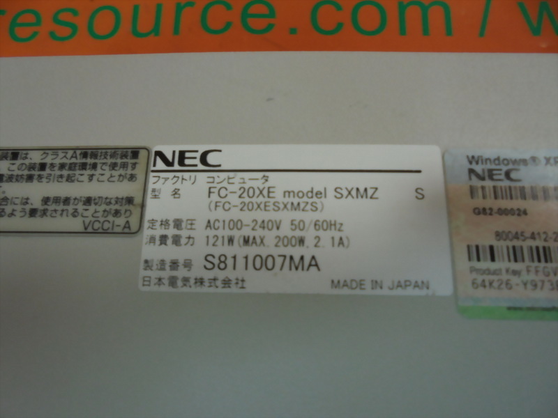 NEC FC98-NX FC-20XE-SXMZS