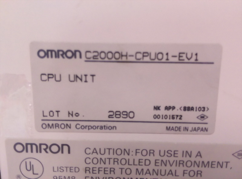 OMRON C2000H-CPU01-EV1 CPU UNIT