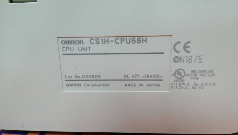 OMRON CPU UNIT MODULE CS1H-CPU66-H