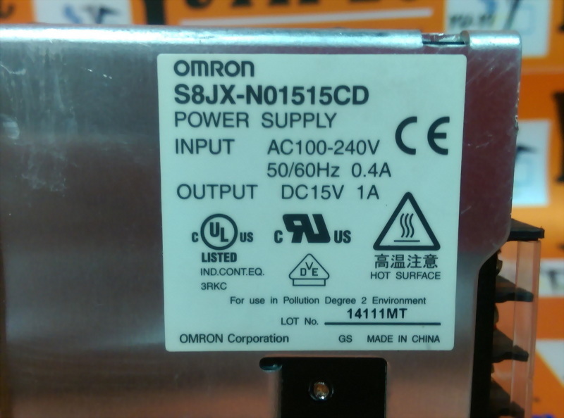 OMRON S8JX-N01515CD POWER SUPPLY