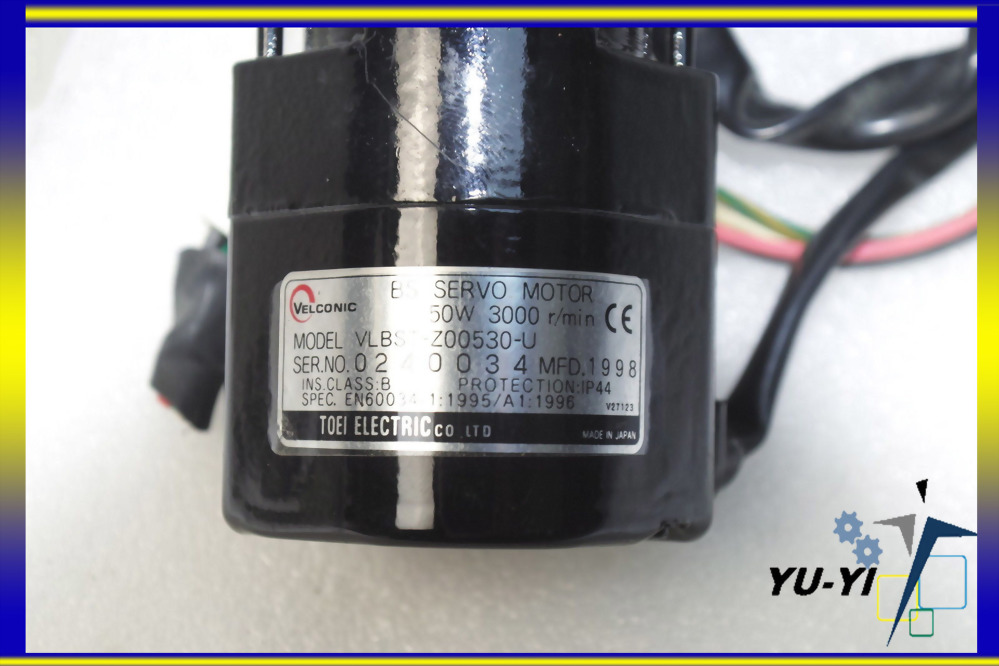 TOEI ELECTRIC VELCONIC BS SERVO MOTOR 50W 3000 RPM VLBST