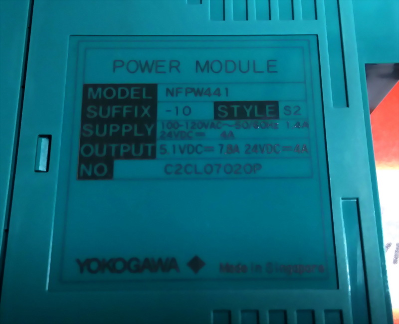 YOKOGAWA，POWER，MODULE，NFPW441-10，S2