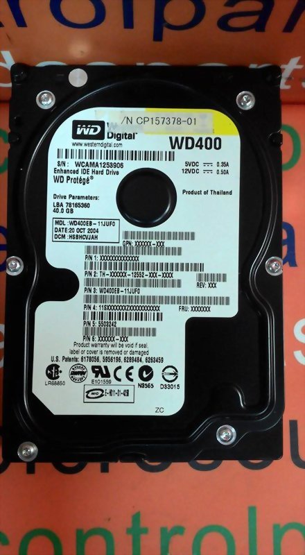 WESTERN DIGITAL WD400EB-11JUF0 IDE 3.5 40GB HDD WD