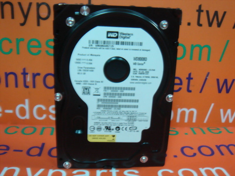 WESTERN DIGITAL WD800BD-22LRA0 80GB SATA HARD DRIVE