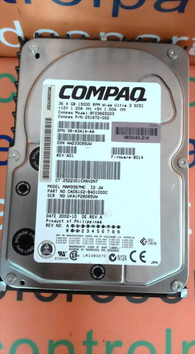 COMPAQ BF03665223 36.4GB 15000 RPM SCSI HARD DRIVE