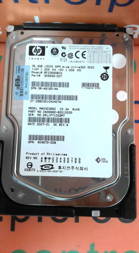 HP BF03689BC3 36.4 GB 80PIN SCSI HARD DRIVE